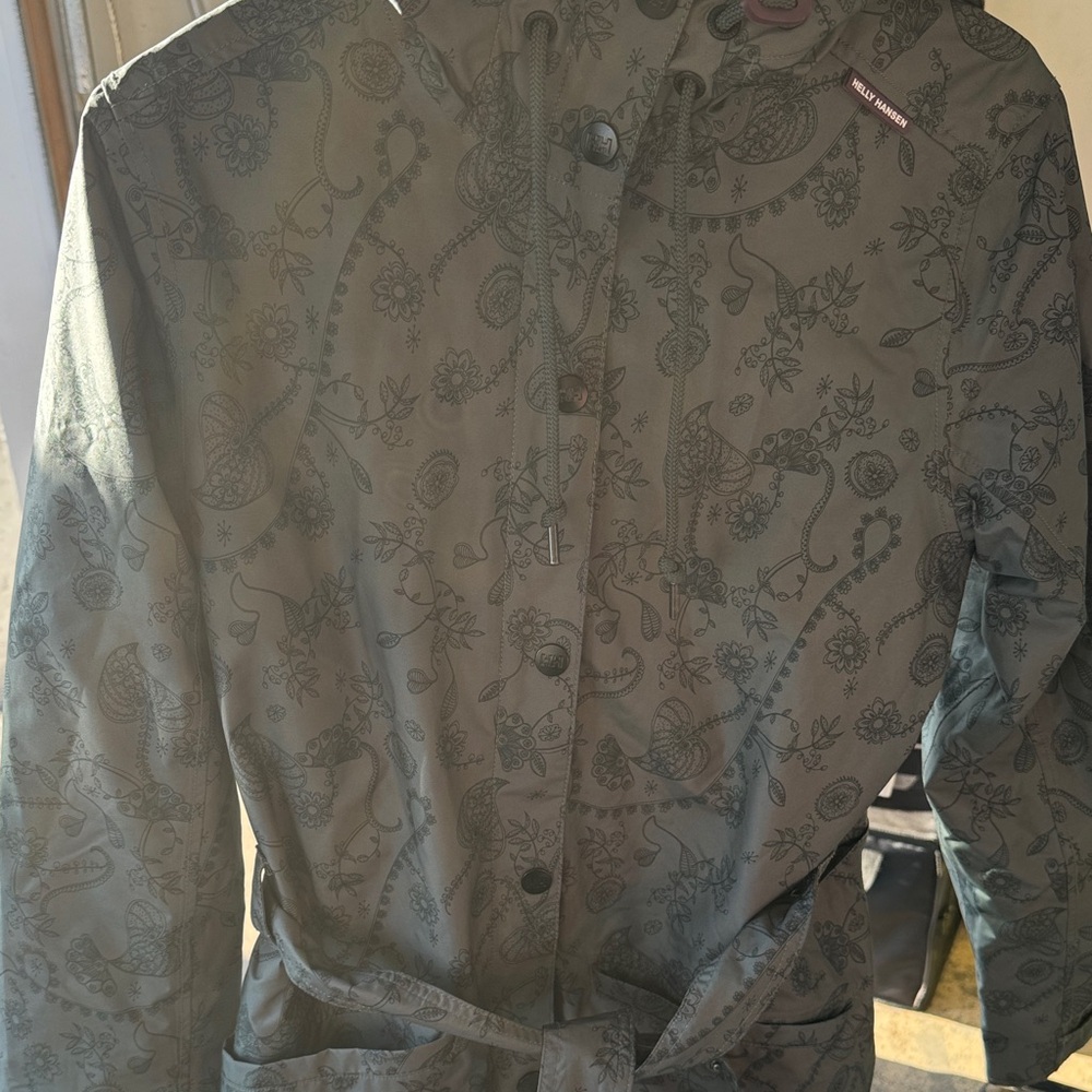 Helly Hansen Women's Gray Floral Ski Jacket
